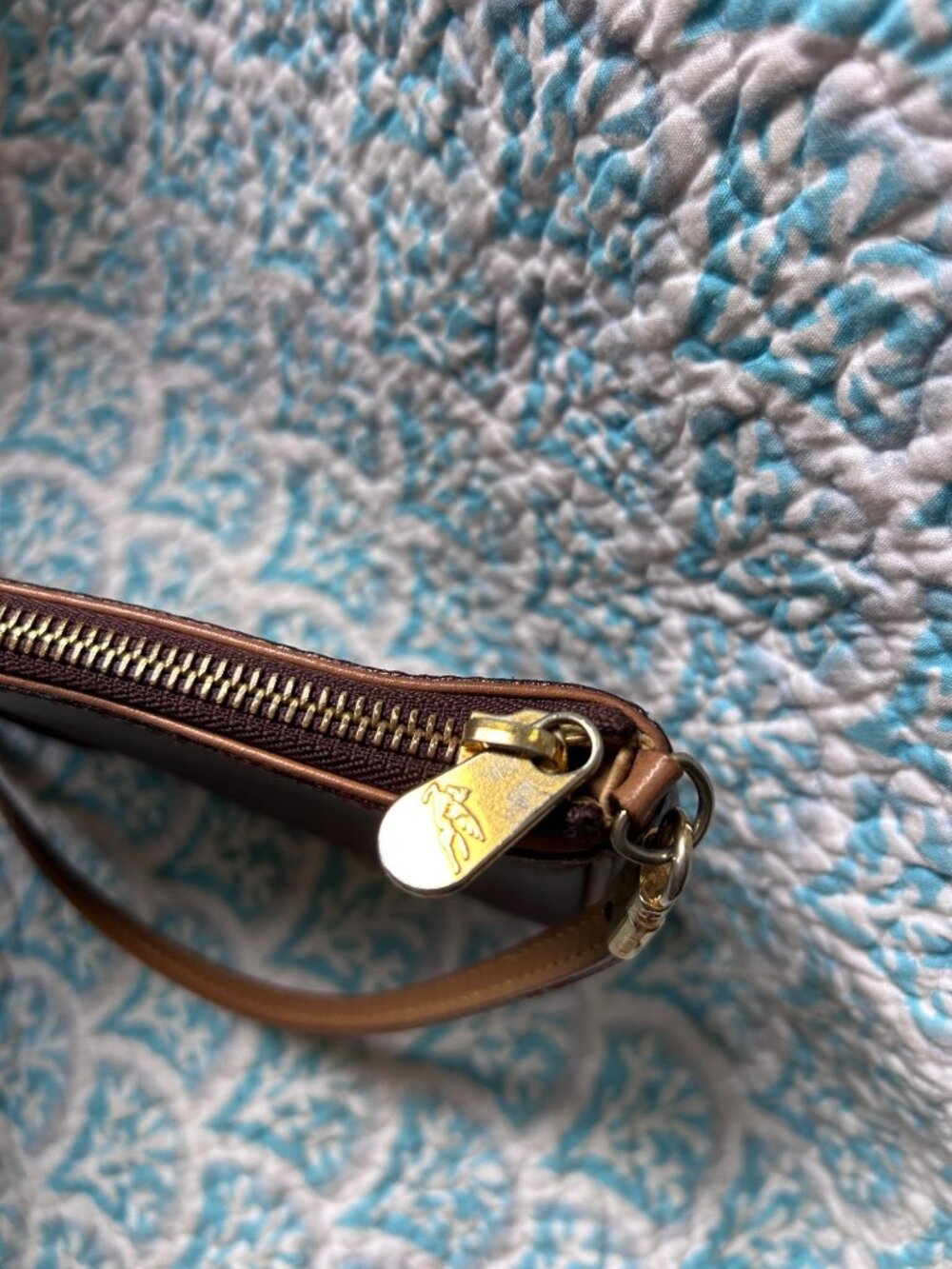 Vintage Etro Milano Paisley Mini Shoulder Bag Brown Coated Canvas Leather Italy - Picture 7 of 7